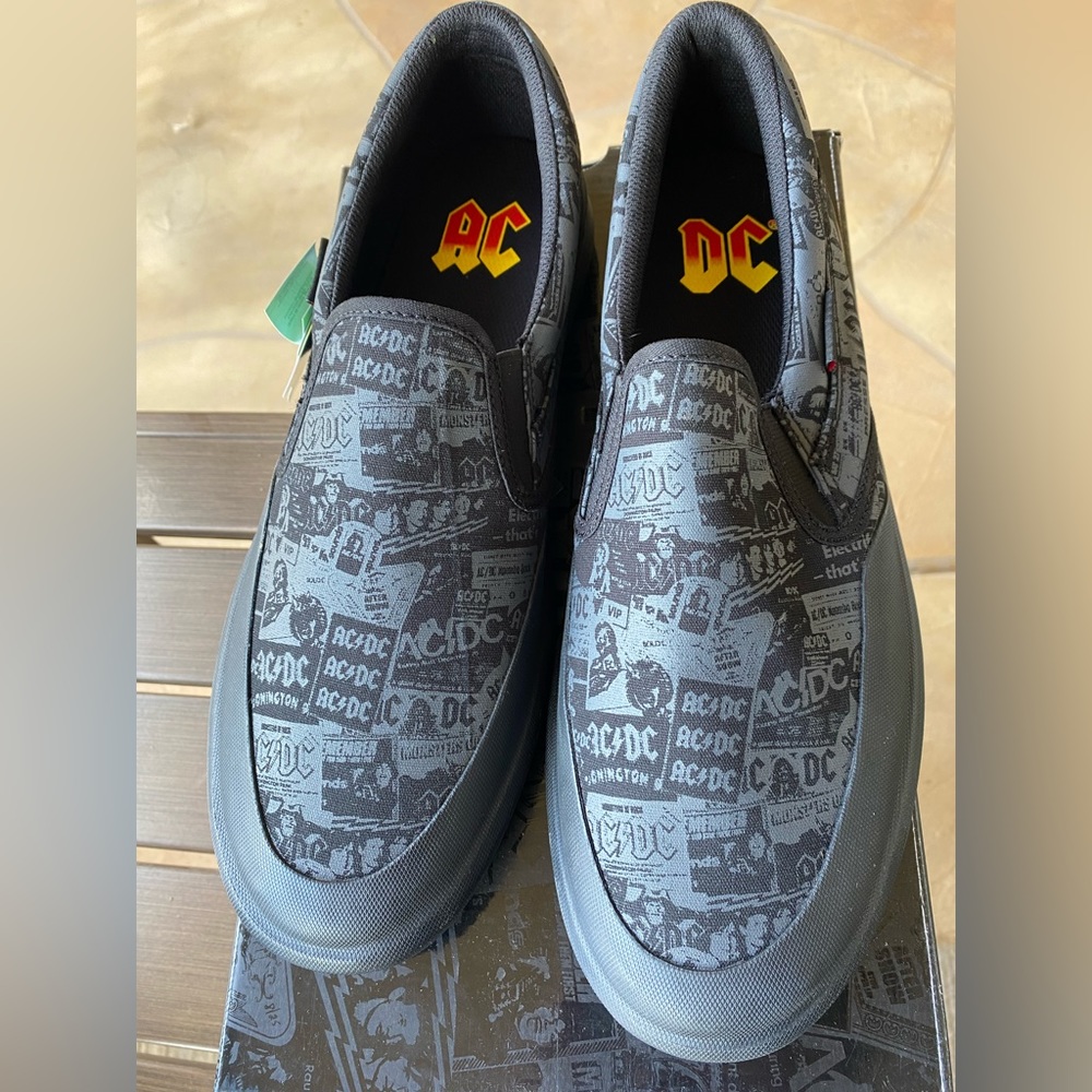 DC slip on AC/DC shoes collab 11.5